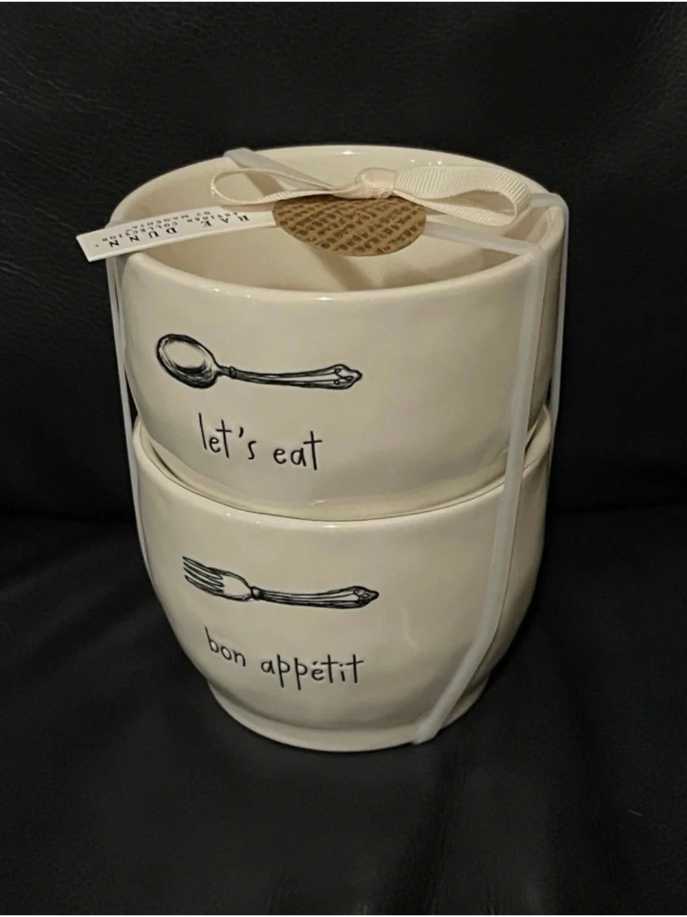 Rae Dunn Bowls, Set of 2,